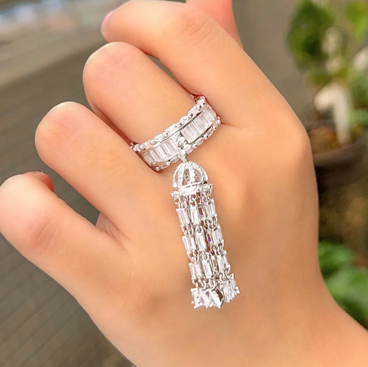 Tassel ring hot sale