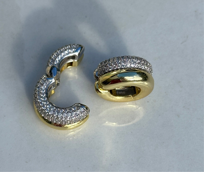 Comet 2-tone ear cuff