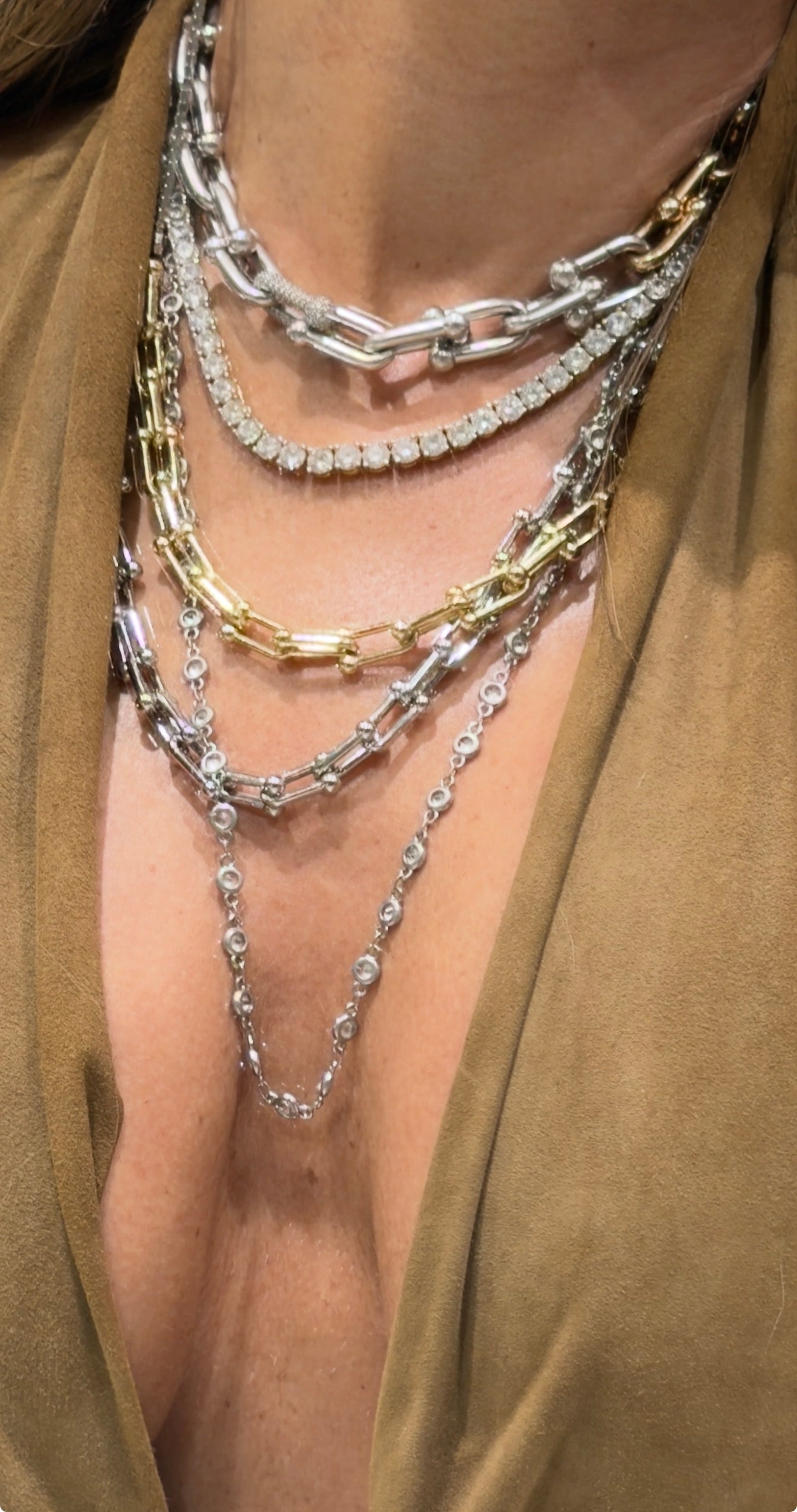 NYC chain link necklace