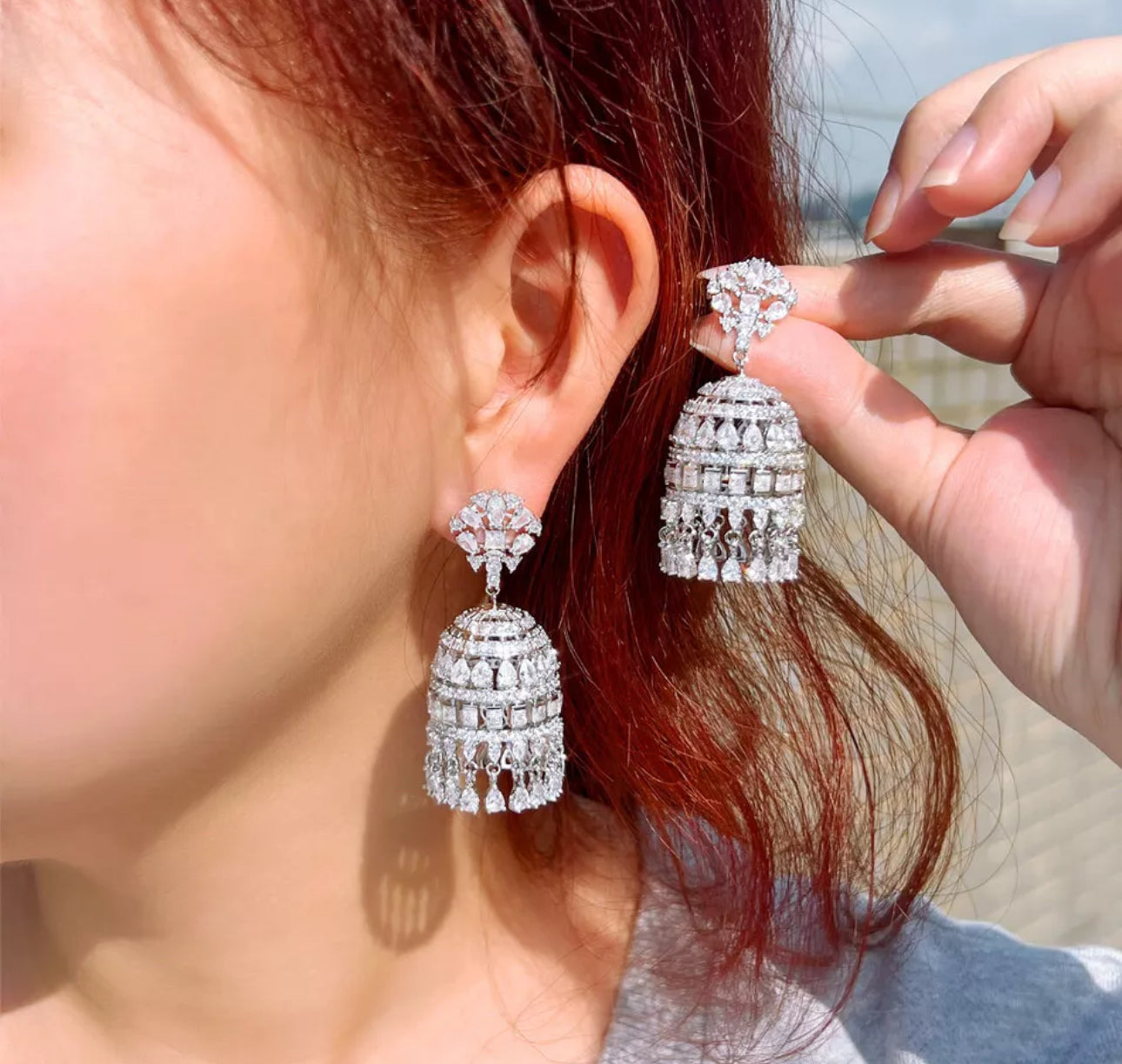 Cage Chandelier Earrings