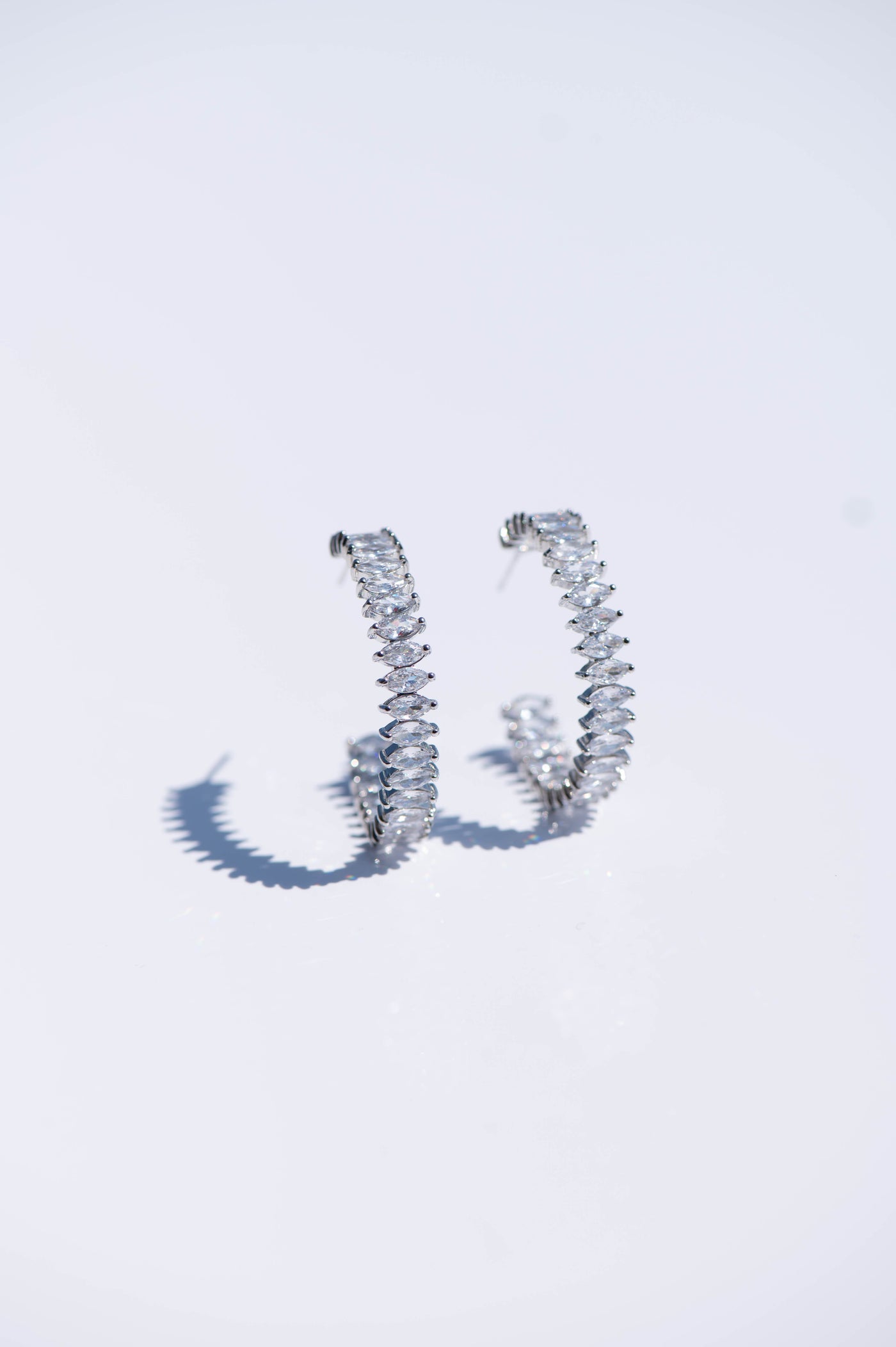 Mariko Marquise Hoop Earrings