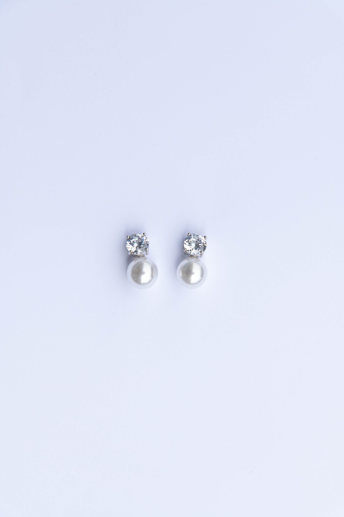 Pearl Solitaire Earrings