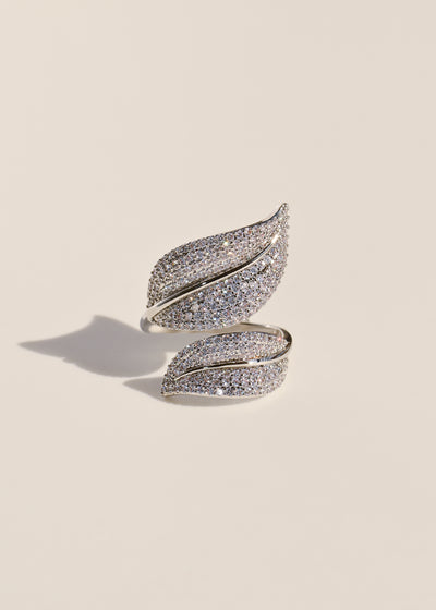 Eve Leaf Ring, Silver - CAMILLA SERETTI
