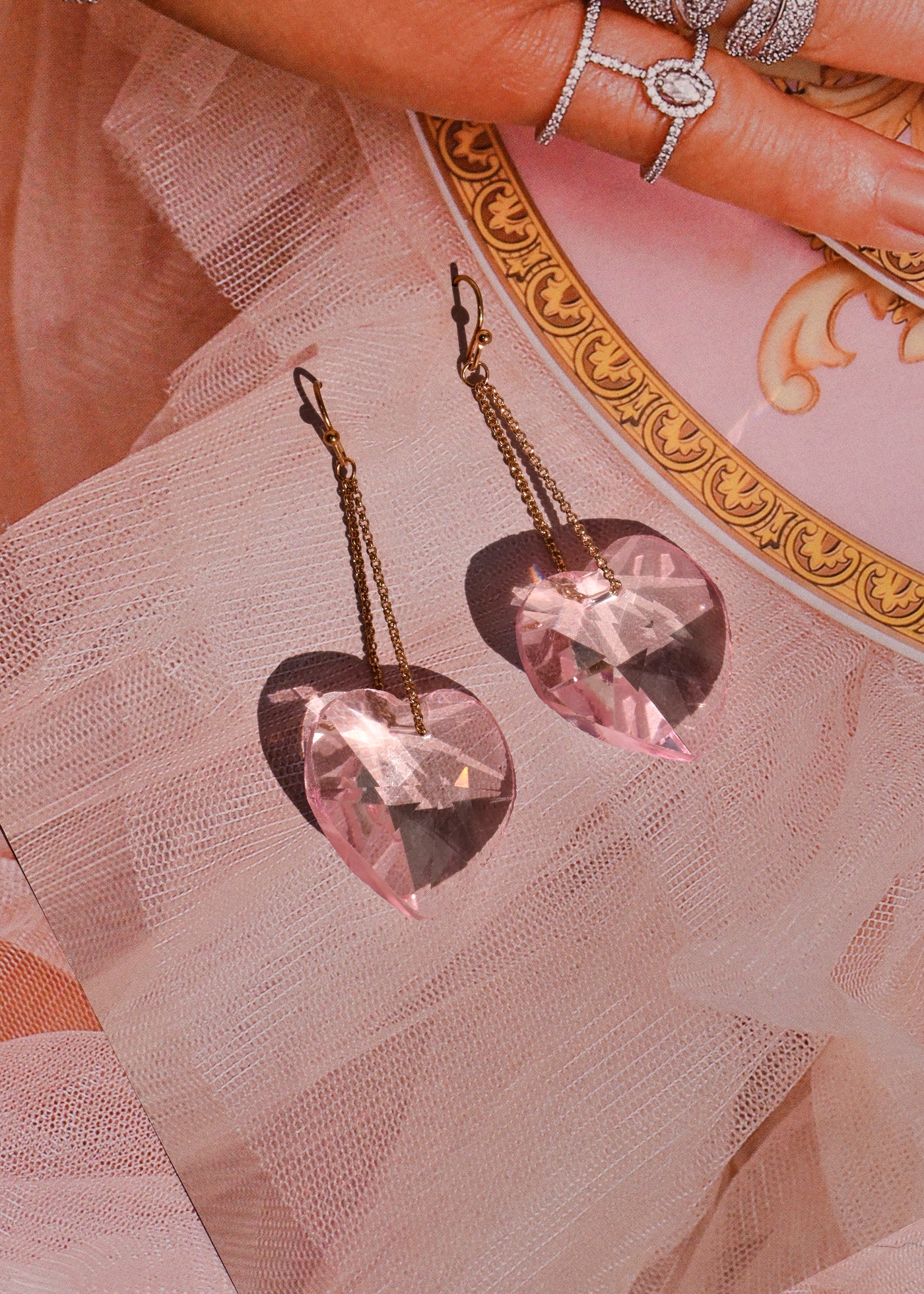 Pink Dolly Heart Earrings - CAMILLA SERETTI