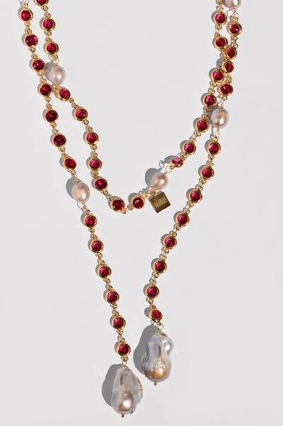Ghalichi Necklace, Red - CAMILLA SERETTI