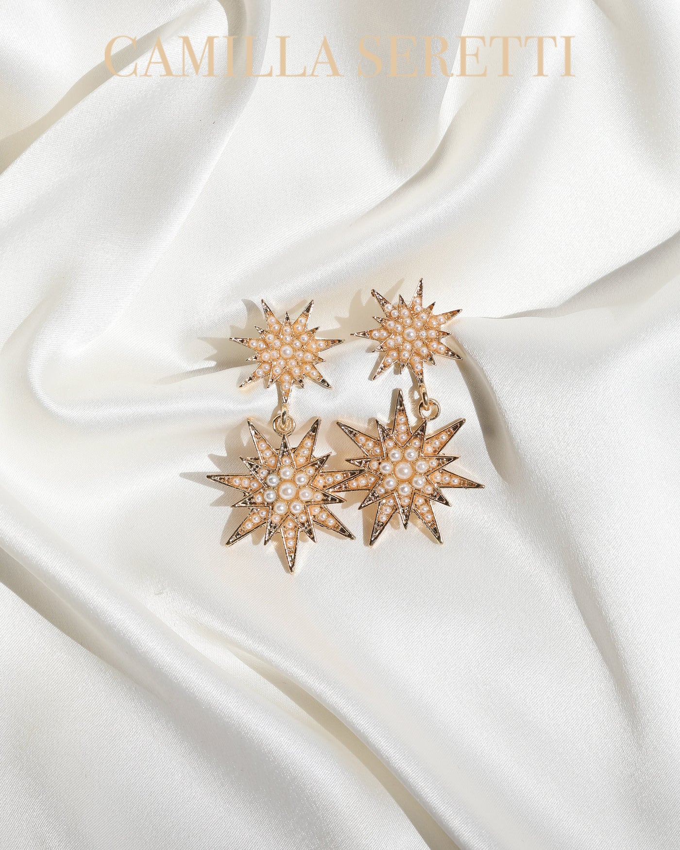 Ciera Star Pearl Earrings - CAMILLA SERETTI