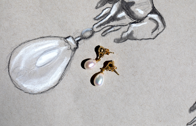 Faena Elephant Pearl Earrings