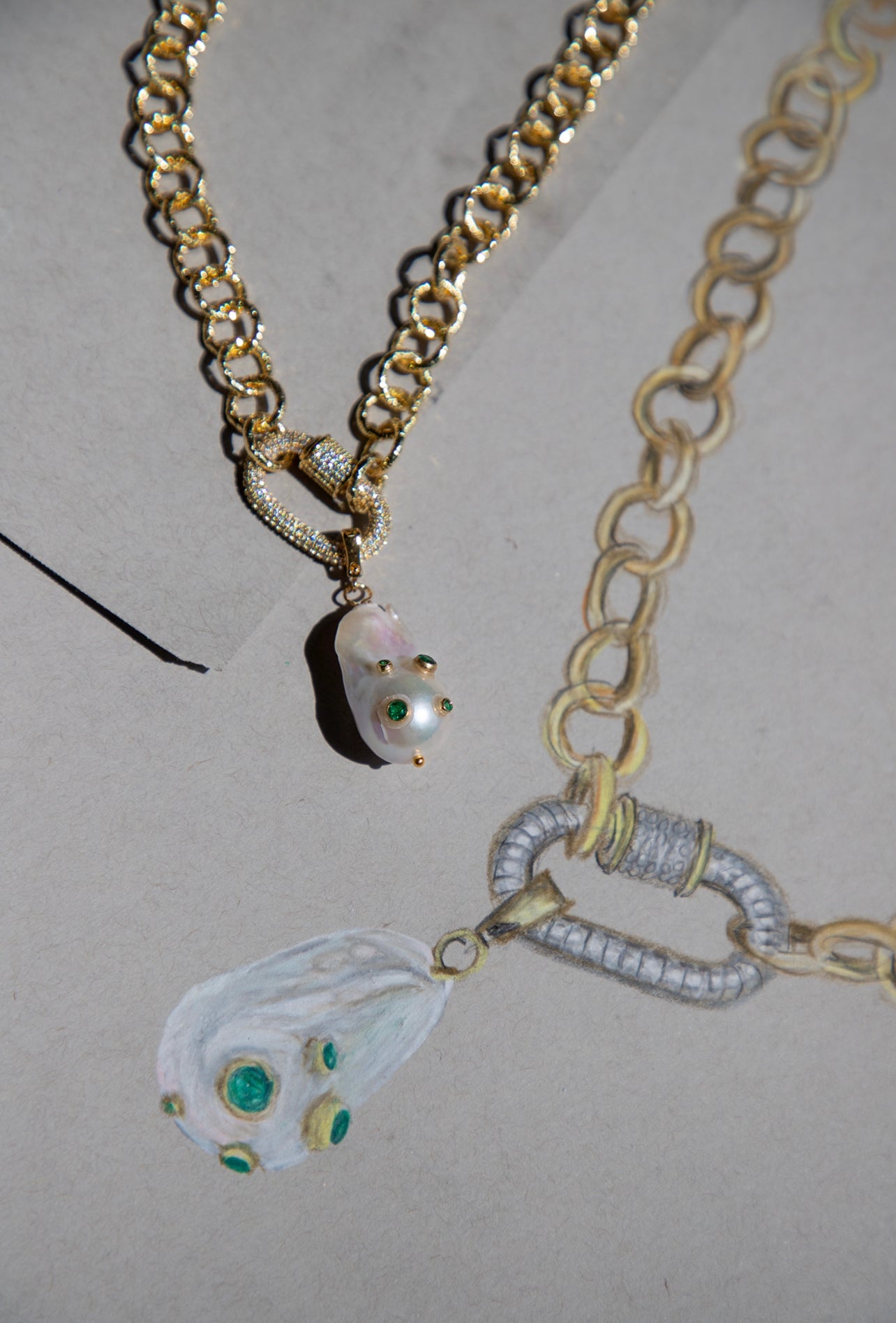 Daphne Pearl Drop Necklace