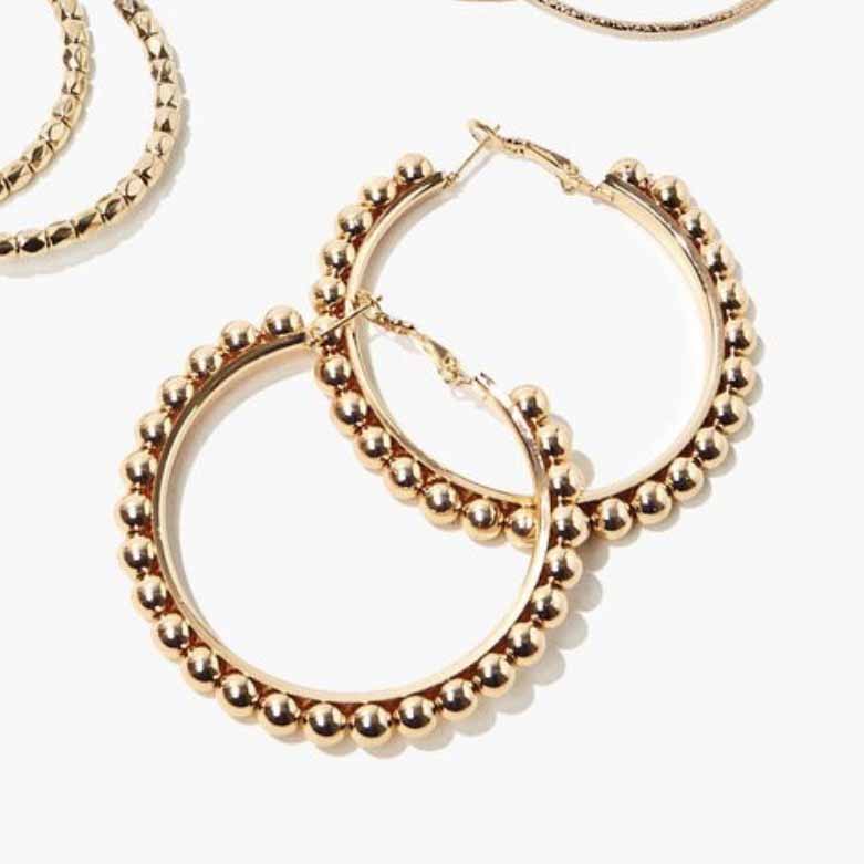 Clive Beaded Hoop Earrings - CAMILLA SERETTI