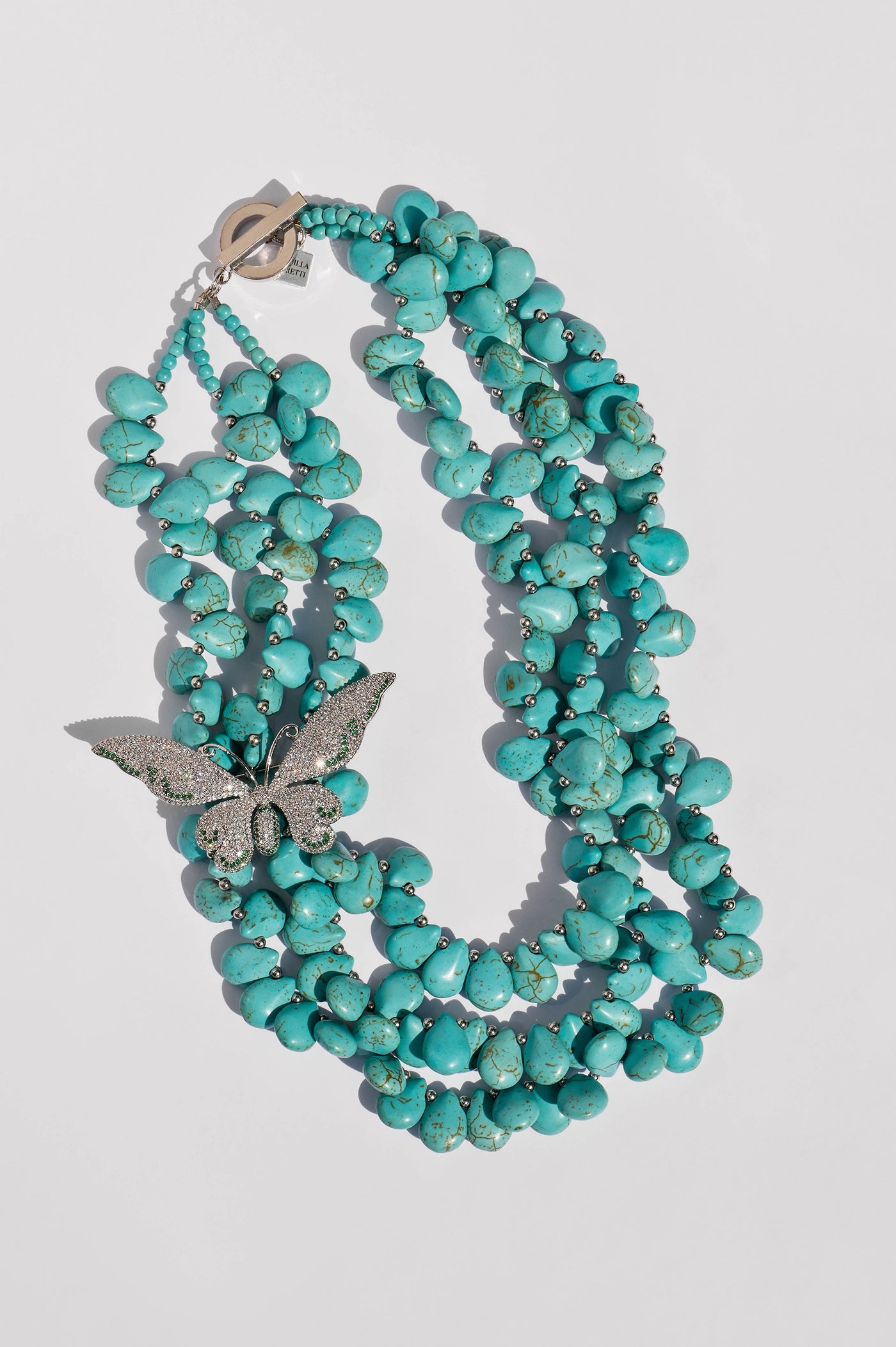 Paris Butterfly Turquoise Necklace